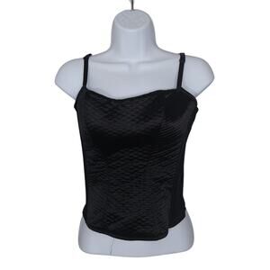 Native Intimates Black Quilted Corset Y2K Sz Large